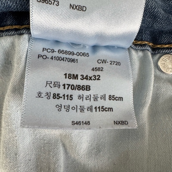 Levi's Denizen Womens Jeans Mid Rise Bootcut Size 18 Medium Wash Pants 33x29.5 - Picture 6 of 6
